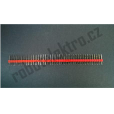 Konektorové kolíky 1x40 pinů, červené